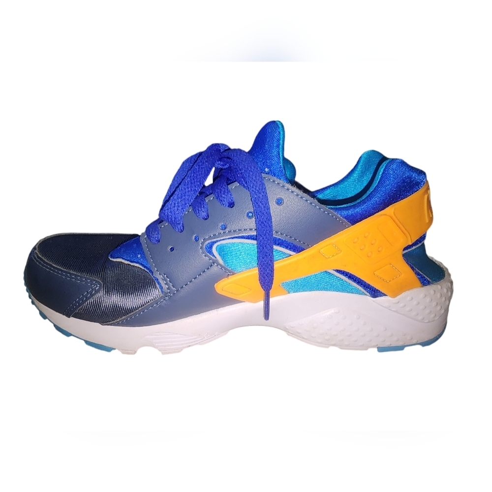 Nike Boy's Huarache Run Diffused Blue/Laser Orange/Racer Blue, Big Kids 6.5​ - Picture 6 of 7